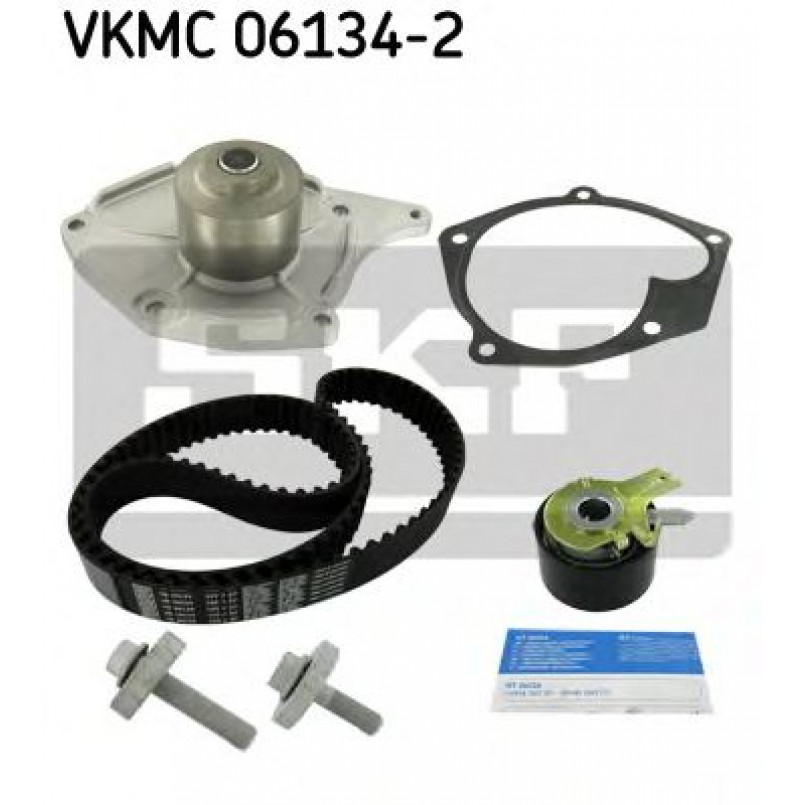 VKMC 06134-2 SKF - Насос охолоджуючої рідини + комплект зубчатого ремня
